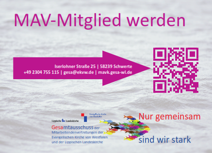 Postkarte MAV-Mitglied werden